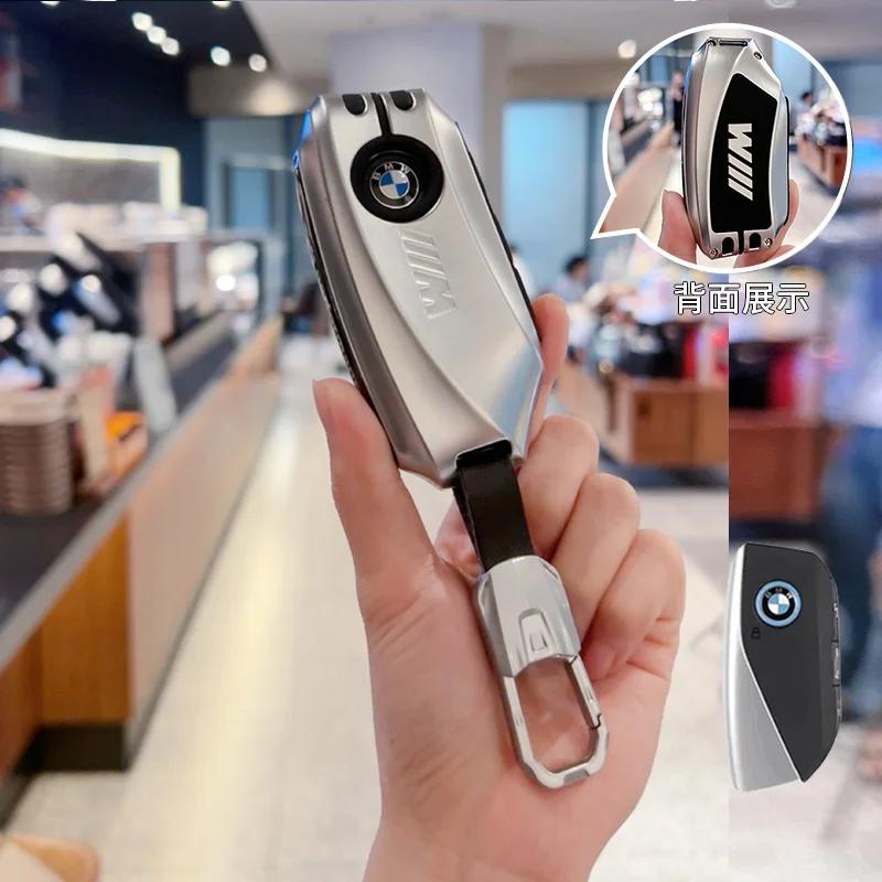 Car Remote Key Case Cover Shell Fob For BMW X1 U11 G70 7 Series 320i X3 X5 X7 i7 G07 LCI iX G09 XM U06 G81 M3 2023 2024 ussh51