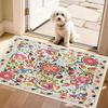 Cheerful Garden Welcome Rug Easy Clean Water Resistant Mat Great Gift For Nature Lovers And Cozy Home Entrance Protection