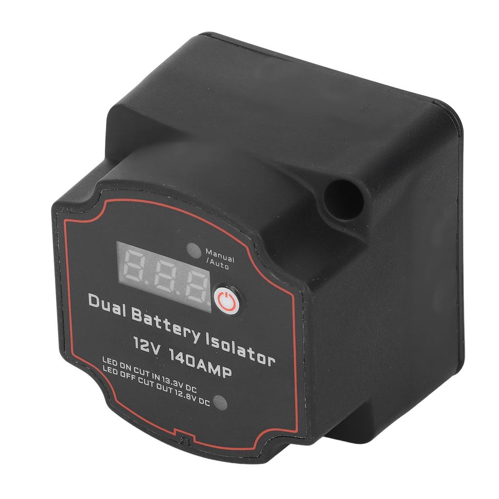 3.0m Dual Batterie Isolator DC12V 140A Manuell Auto Modus LED Bildschirm VSR Split Laderelais Kit für