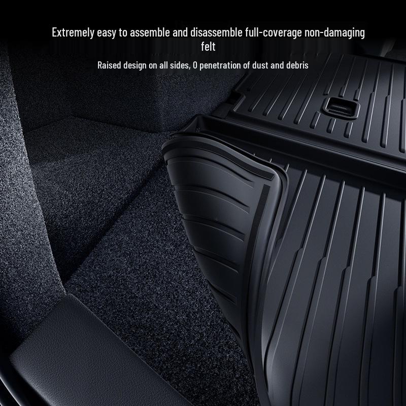 BJBT TPE Trunk Mats for Tesla Model Y: Front & Rear, Refresh Version Interior Accessories