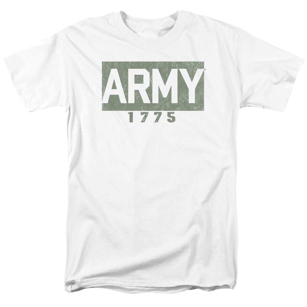 26 U.S. Army Block Logo T Shirt Licensed Tee United States Armed Forces USA White Unisex T-Shirt XL
