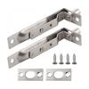 2 Pack 4 Inch Door Flush Bolt Stainless Steel Security Door  Concealed