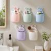 Wall Hanging Toothbrush Storage Rack Self Adhesive Toothpaste Organizer  Dormitory