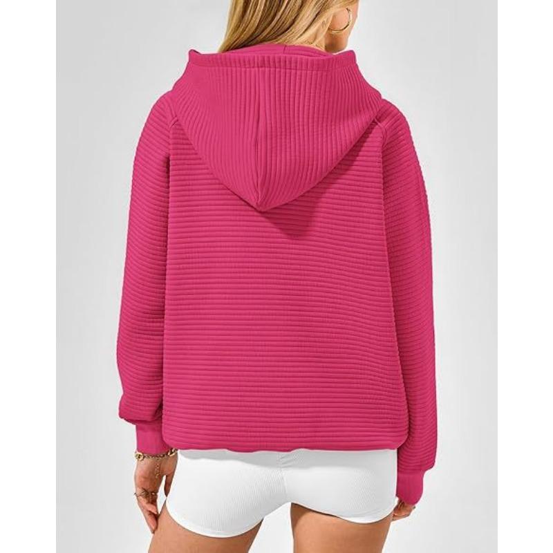 2025 Fashion Striped Loose Long Sleeved Hooded Sweater Women Autumn and Winter Casual Simple Office Sweatshirt Hoodie Elegant Loose Women's Clothing