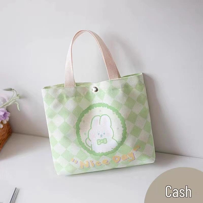 Little Bear Women's Versatile Canvas Tote Lunch Bag