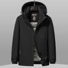 Autumn and Winter New White Duck Down Mid-length Hooded Down Jacket Men's Outdoor Warm Casual Down Jacket Jacket for Men