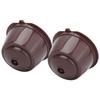 2pcs Reusable Coffee Capsule Filter ABS Coffee Filter Cup Home Office Cafe Accessories