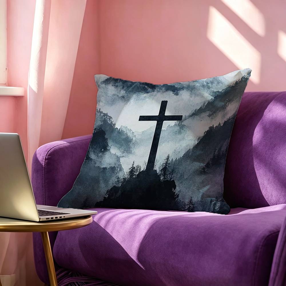 Bible Verse Jesus Christ Christian Pillow Case Square DoubleSided Sofa Cushion Cover Bedroom Bedside Pillow