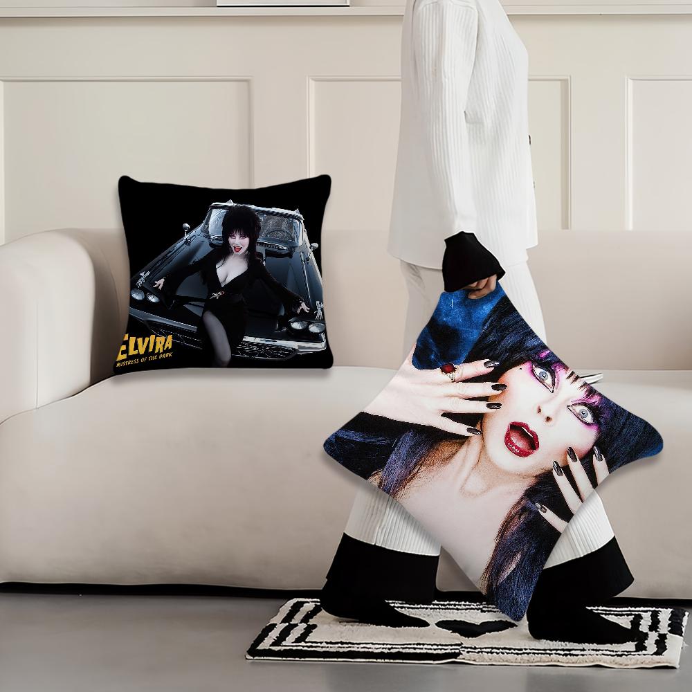 E-Elvira M-Mistress Of The D-Dark Cushion Cover Living Room Accent Couch Back Support Square Lounge Restful Nap Companion