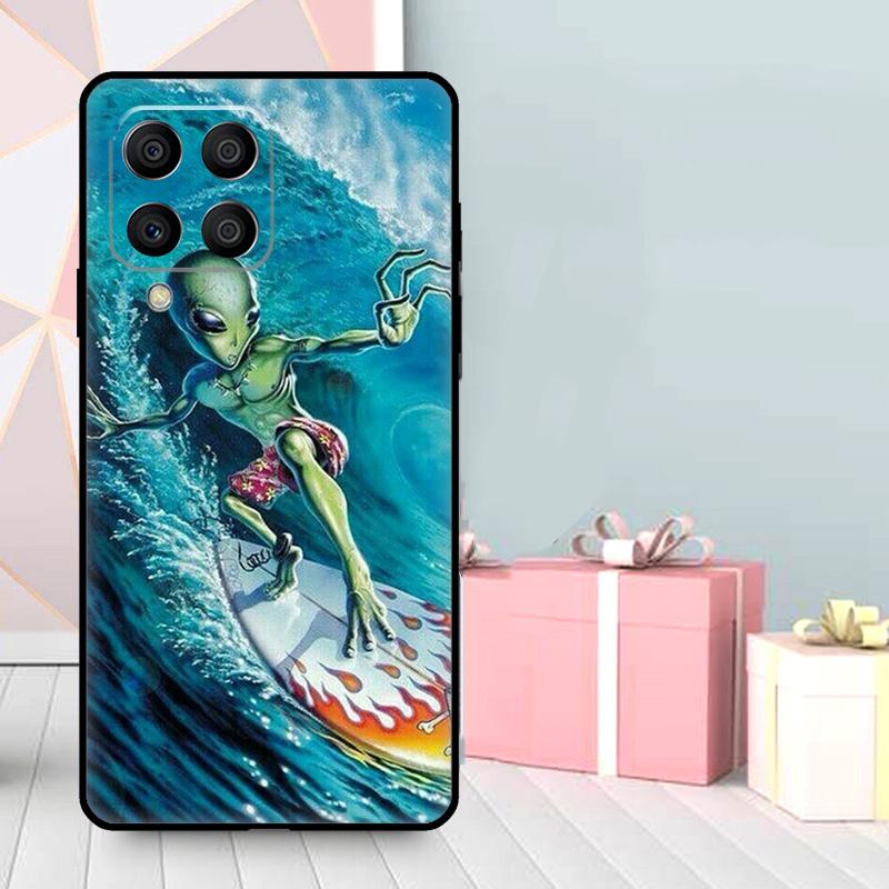 HAWAII BEACH SURF GIRL SURFING ART Case For Samsung Galaxy M36 M12 M52 M06 M16 M56 M33 M15 M55 M31 M13 M14 M53 M32 M35 M34 M54