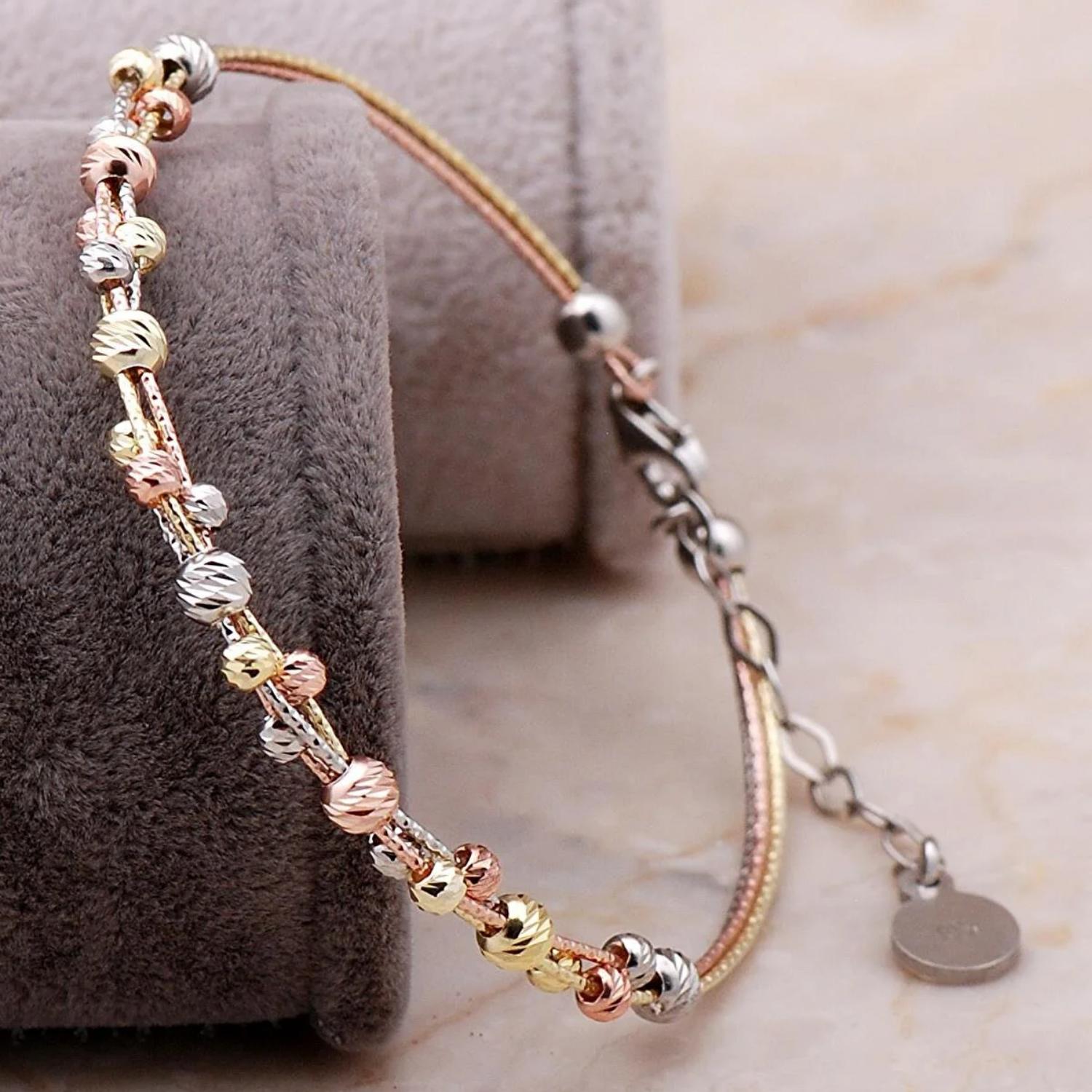 

Золотой браслет Dorissa из розового серебра с позолотой