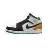 Jordan 1 Mid SE White Laser Orange Lucky Green PS BQ6932-101
