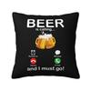 Bier Ruft Und Ich Muss Gehen Trinker Kissenbezüge xcm Polyester Wurfkissenbezug für Sofa Quadratischer Kissenbezug Heimdekoration