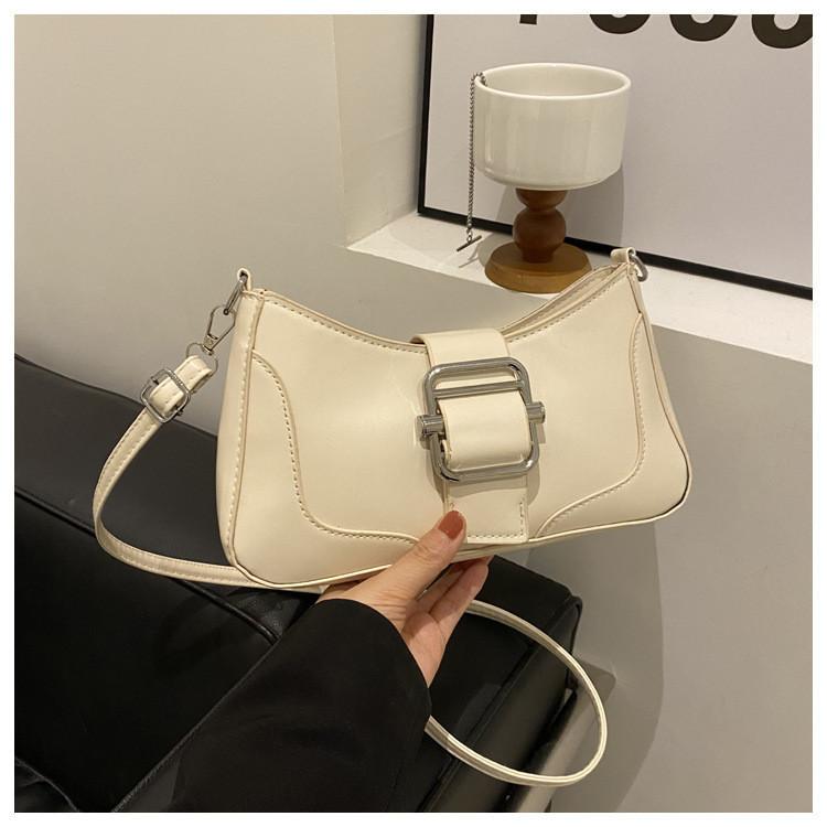 Retro Texture Patchwork Minimalist Fashion Spring 2024 New Trendy Handbag Shoulder Bag