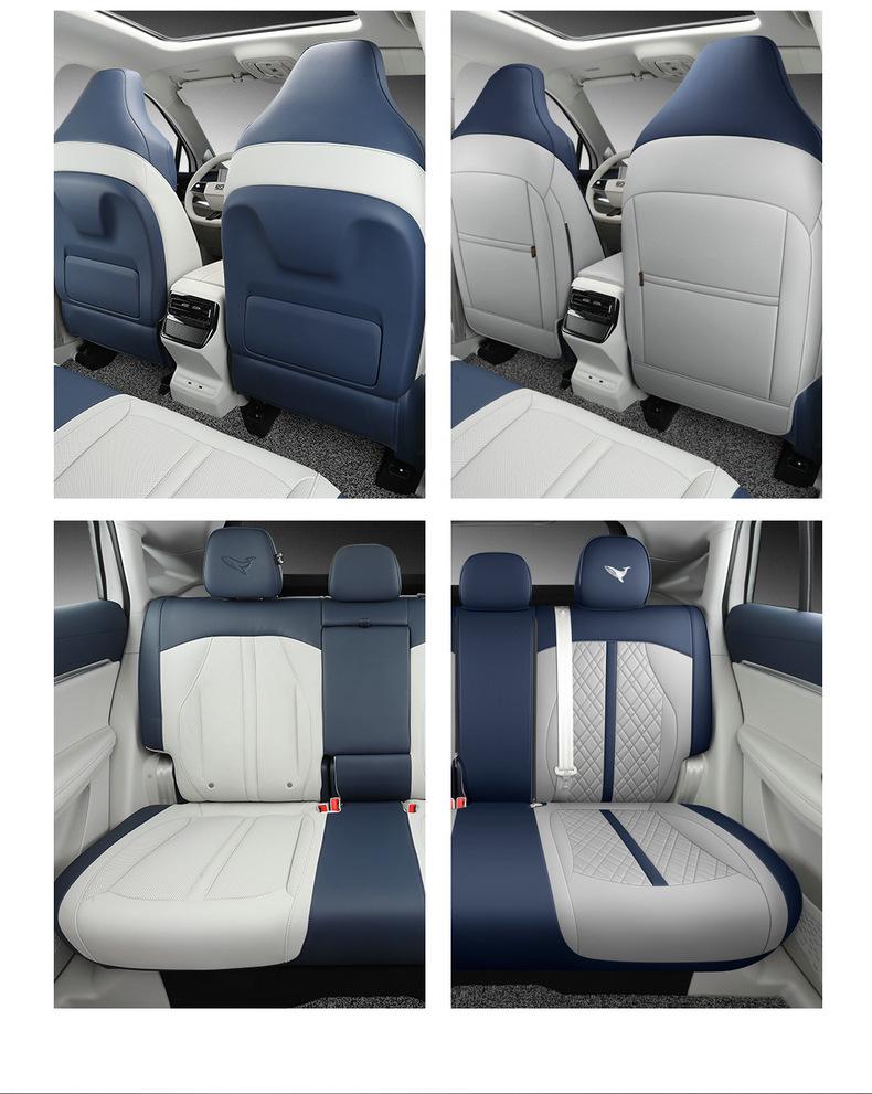 Roewe Whale Car Seat Cover: Leather, All-Season, Universal Fit, Full Wrap Set