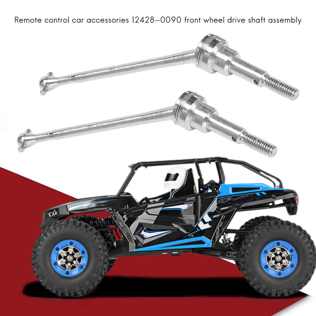 AA58 2Pcs Metal Front Drive Shaft CVD 0090 for WLtoys 12428 12423 1/12 RC Car Crawler Short Course Truck Upgrade Parts