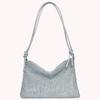 Bolsa de mão feminina brilhante, bolsa clutch chique com glitter, elegante, fashion, bolsa tote, alça versátil, ajustável, formal, elegante