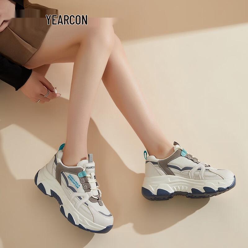 Women s Lightweight Thick-Sole Daddy Casual Sport Shoes 36