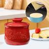 Butter Crock Keeper Easy To Clean for Counter Large Capacity Container Porcelain Hotels