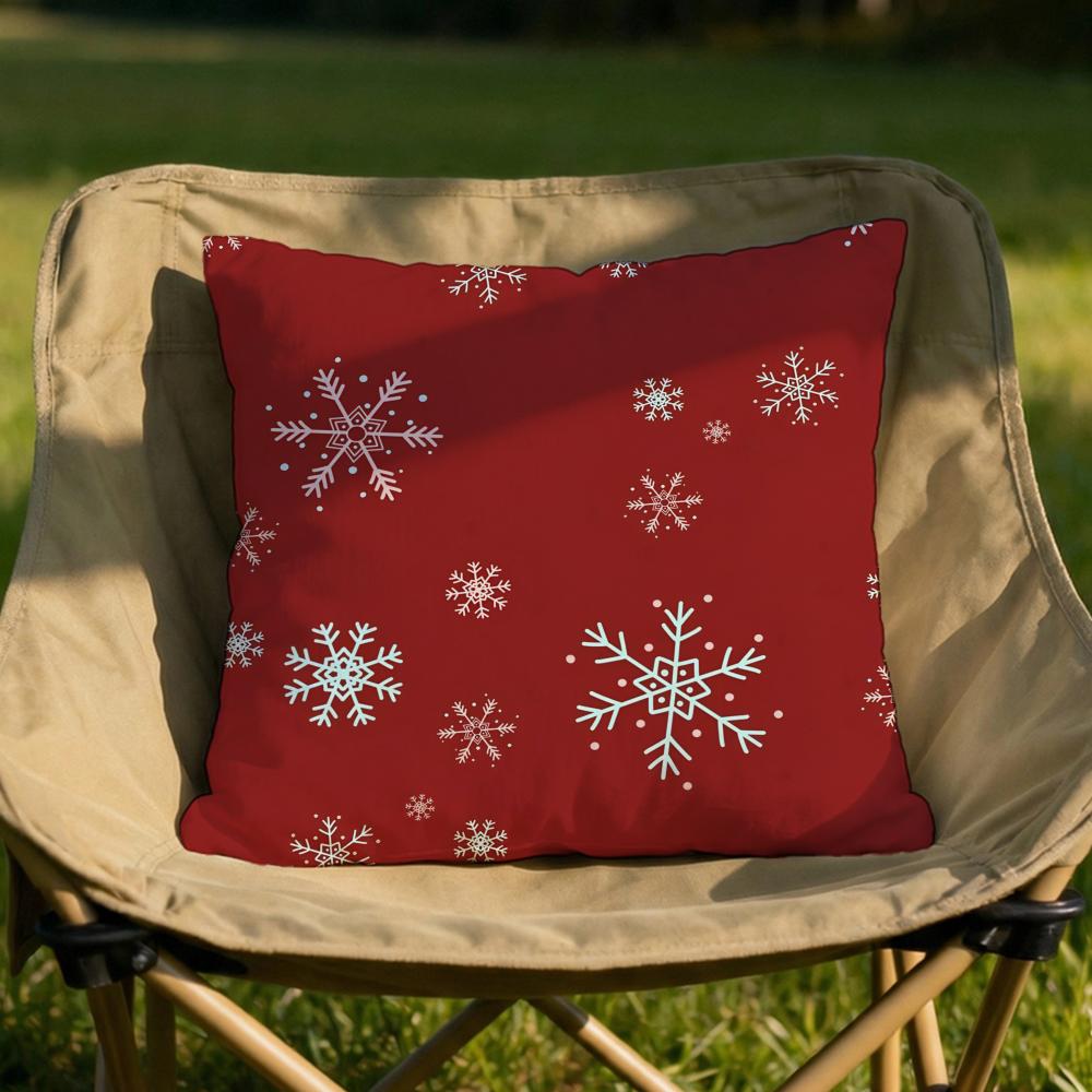 

Xmas Bell Socks Santa Cushion Cover Soft Reversible Durable Pillow Cover MultiScene Use for Home Car Daily Comfort 30X30cm