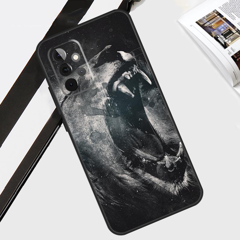 Funda León Rugiente Para Samsung Galaxy A56 A36 A26 A16 A06 A54 A34 A14 A12 A22 A32 A52 A13 A53 A15 A35 A55