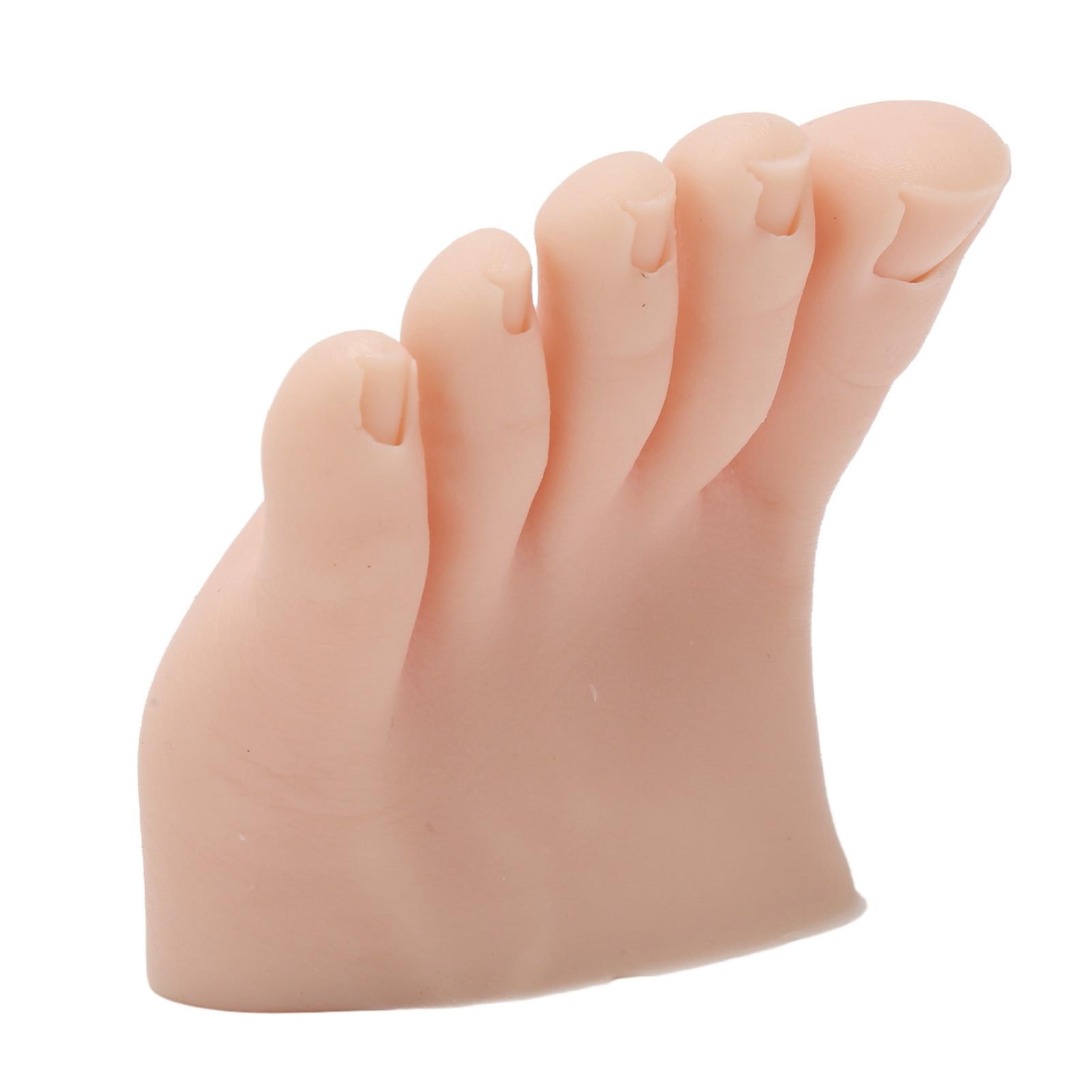 

Тату Практика Модель Поддельной Стопы Средний Цвет Кожи Тренировка Нейл-арта Дисплей Силиконовая Половина Стопы
