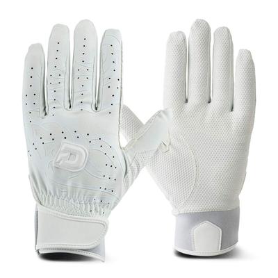 DeMARINI 1201 Baseball Schlagstock Größe L Schul-Baseballhandschuh, Beidhändig, WTABG1201L, Weiß, (Hohes Modell)