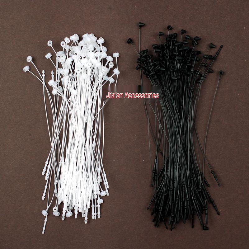 Pointed Round Head Plastic Threading Needle with Mother-Child Buckle for Apparel and Jewelry Tags