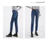 Petite Light Blue High Waist Straight Leg Cigarette Jeans for Women - Slimming Eight/Nine Length (Spring/Summer 2024)