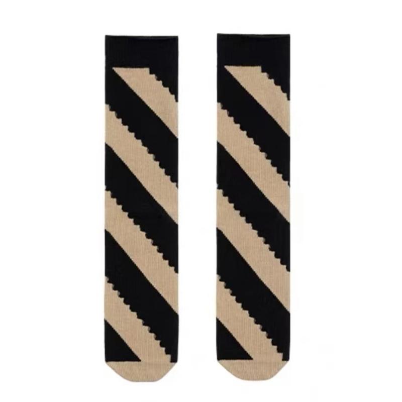 College Style Women Middle Tube Socks Japanese Cute Harajuku Hollow Out Breathable Stripes Vintage Streetwear Hosiery