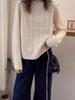 Women's Casual Loose Cable Knit Sweater