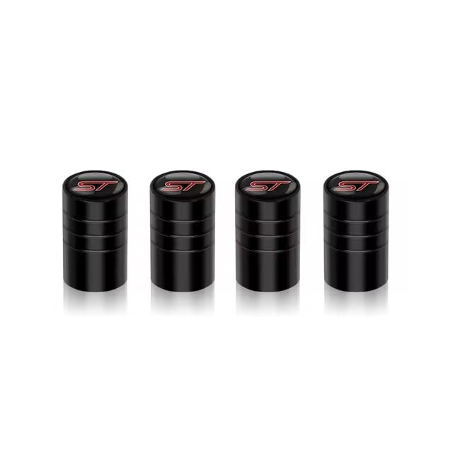 ZKBGQ1 4Pcs/set High Quality Car Valve Caps Stem Case Covers For ST Line Accessories Wheel Valve Dust Caps Tyre Rim Stem Cover For Ford