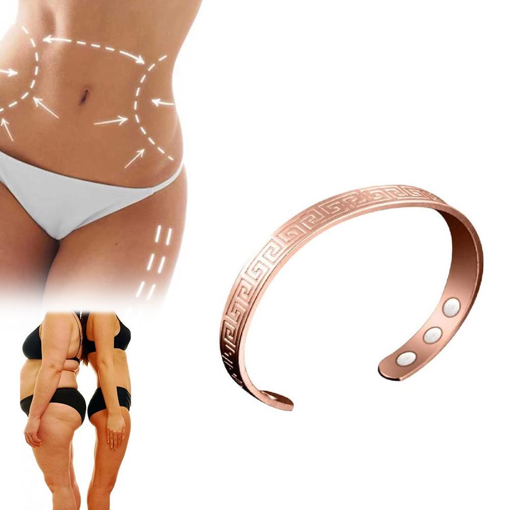 

Медный браслет для женщин лимфодренажный магнитный браслет для похудения магнитный красный