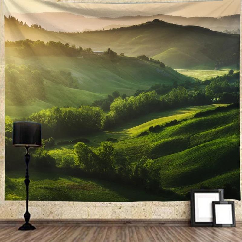 

Модный домашний декор, гобелен, красивый пейзаж, гобелен для спальни, гостиной 100x75cm