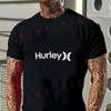 Motocykl Ropa De Hombre Pánské tričko Hurley s grafikou Pánské Moto Bavlna Kulatý výstřih Krátký rukáv Hi