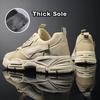 Oulylan Men Casual Breathable Sneakers Summer Lace Up Protection Boots Waterproof Labor Shoes Anti Slip Wear Resistant Footwear