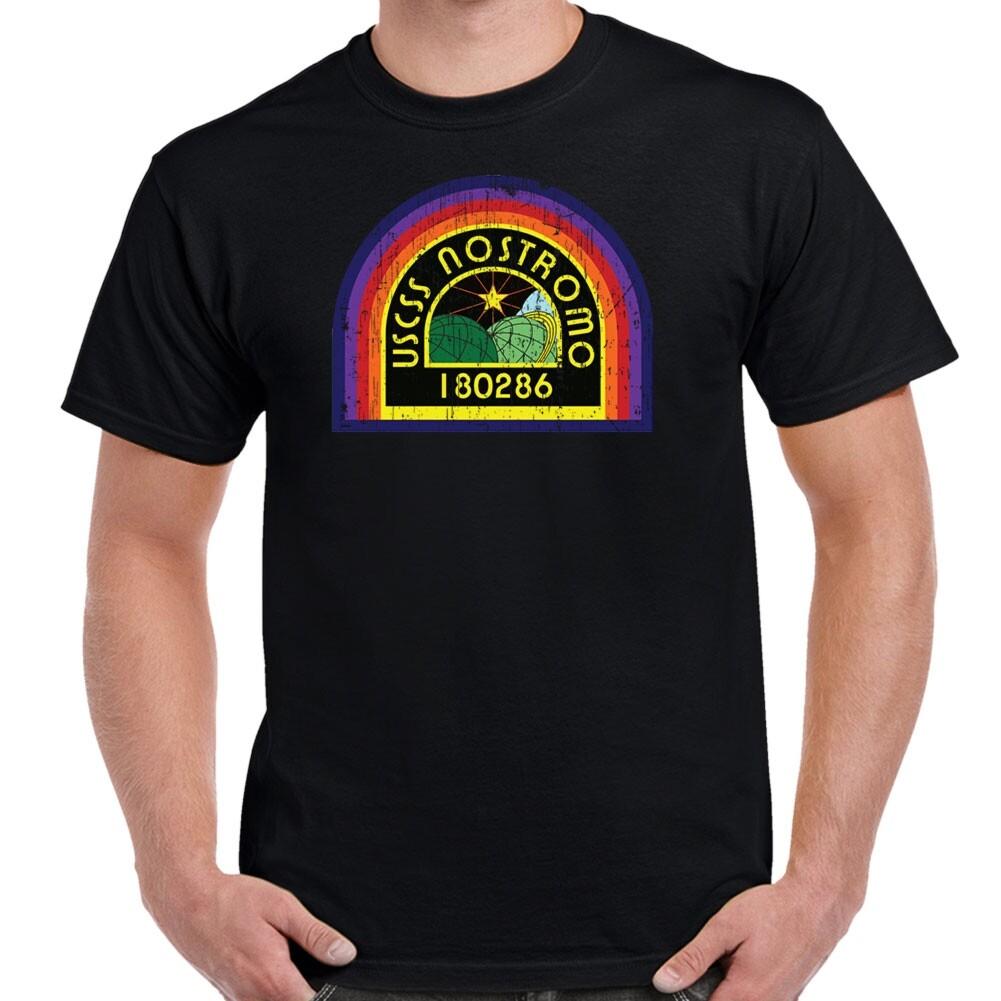 Nostromo Patch Distressed Adult T-Shirt L