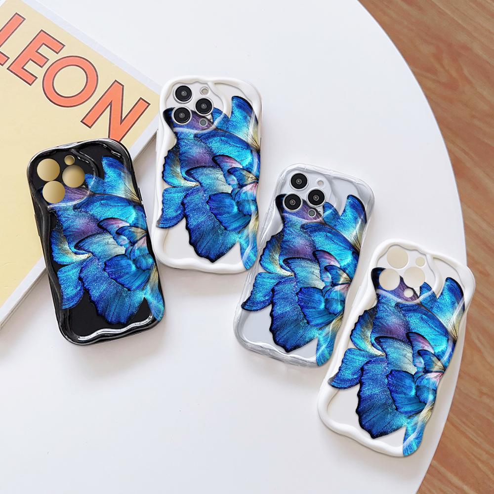 Roztomilý kreslený vzor s krémovou texturou Pouzdro s vlnitým okrajem, měkký silikonový kryt, pouzdro na telefon OPPO Reno Realme