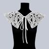 Embroidery Flower Faux Collar Decorative Collar for Blouse Skirt Removable False Collar Adjustable Neck Shawl for Women