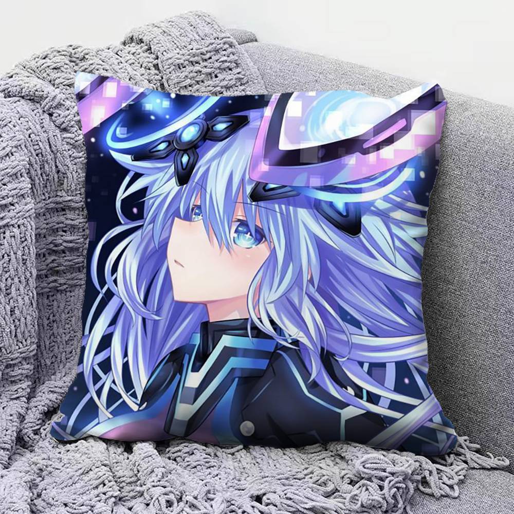 Hyperdimension Neptune Game Anime Girl Pillow Covers Home Sofa Cushion Covers and Aecorative Custom