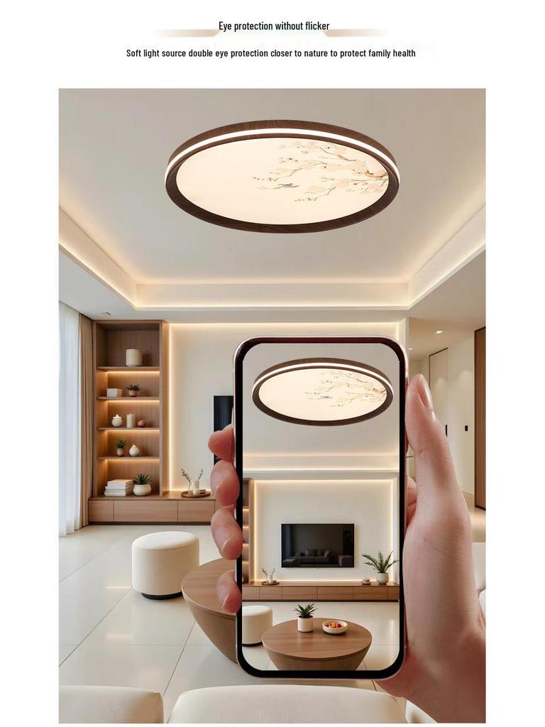2025 Chinese Style Full Spectrum Ceiling Lamp: Super Bright Light for Living Room, Bedroom, or Study