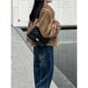 Johnature Fashionable Women Winter Jacket Short Faux Mink Fur Thicken Coats