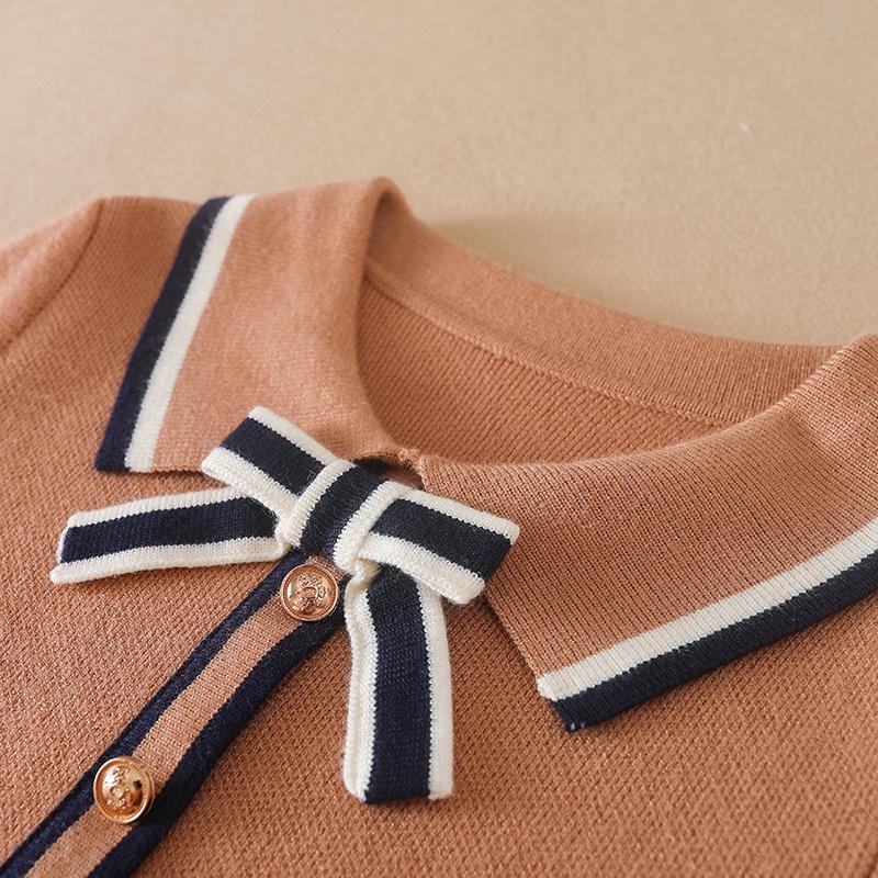 Děti Dívky 5-12 let Podzim Zima Nové šaty Děti Teplý svetr Oblečení Pletení Princezna Šaty s dlouhým rukávem