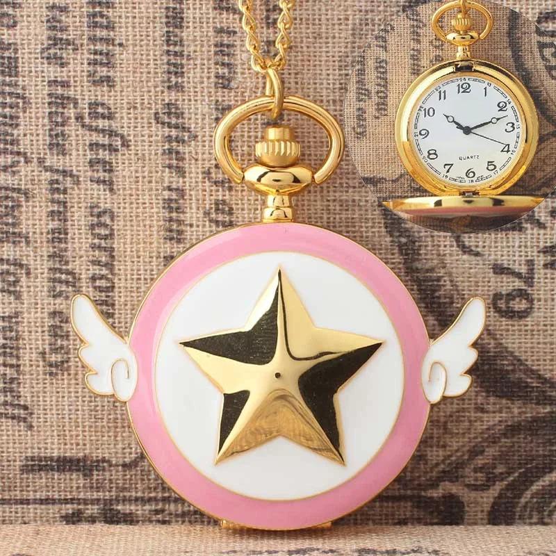 Sailor Moon Moon Prism Pocket Watch Second Generation Lifewith sailor moon Card Captor Sakura cartoon accessories holiday gift