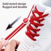 New Elastic Shoe Laces Round Snap Lock Flat Shoelaces Without Ties Kids Adult Quick Shoelace Shoe Accessories 2 Pair