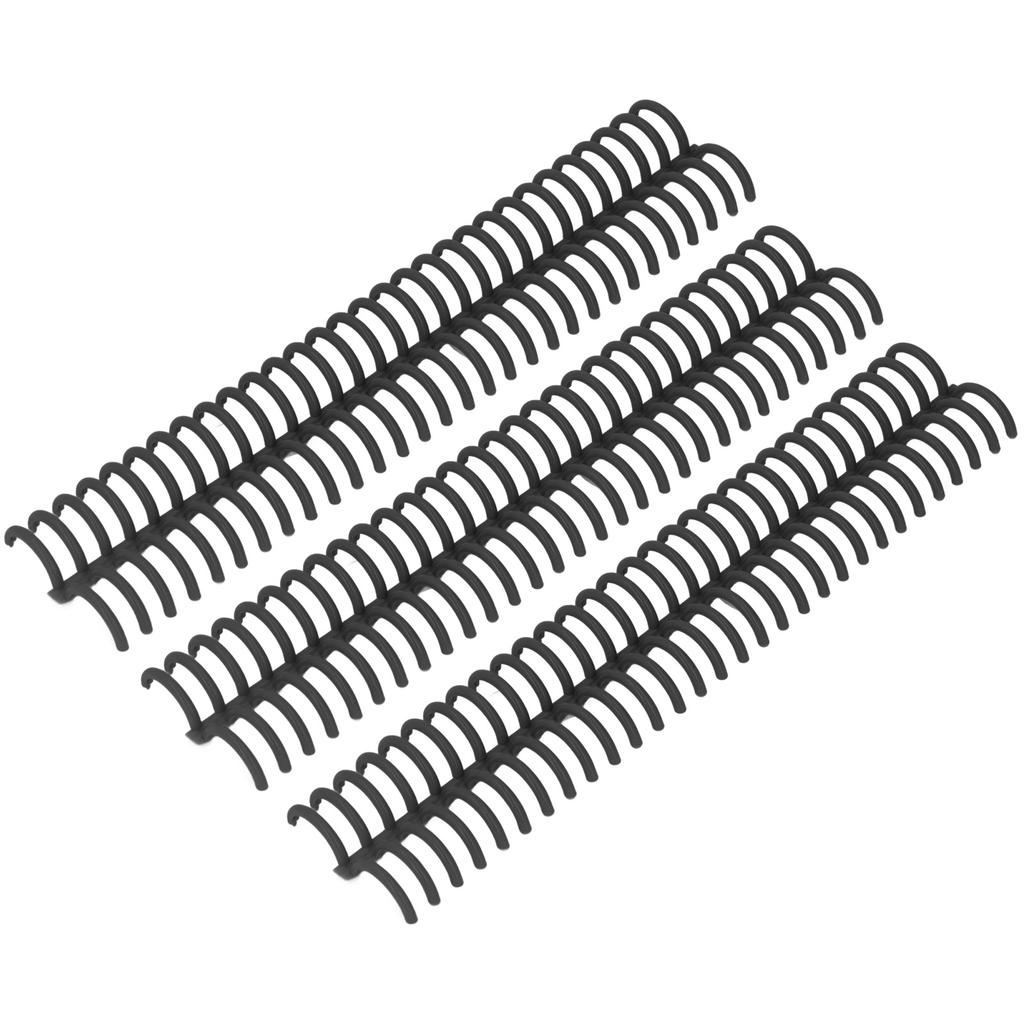 10 Pcs Loose Leaf Binding Spine 30 Holes 22mm Inner Diameter Wear Resistant Plastic Binding Rings