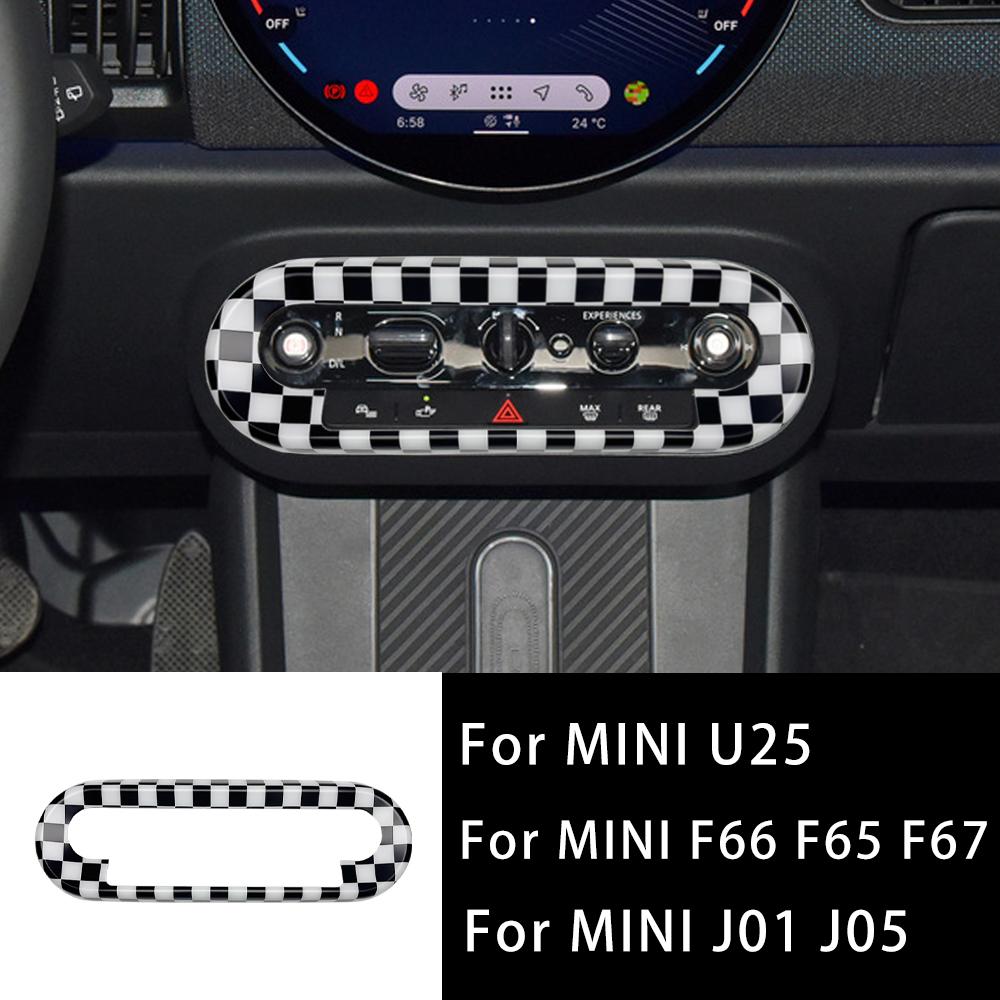 For Mini Countryman U25 Cooper E SE J01 EV J05 Aceman F65 F66 F67 Car Central Control Button Frame Cover Stickers Accessories