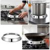 Universal Stainless Steel Wok Support Rack Round Bottom Adapter for Gas Stove Kitchen Cookware Holder Heat Resistant Pot Trivet