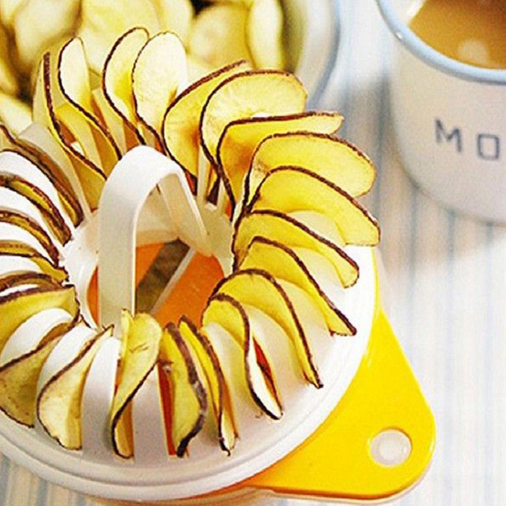Potato Chips Baking Tray Microwave Potato Chips Maker Food Grade Plastic Easy Operation Baking Tray for Snack Vegetable