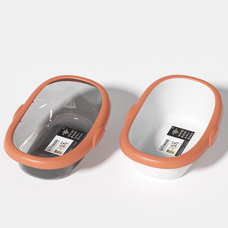 Baby-Badewanne für Neugeborene Verdickter Kunststoff Tragbare Badewanne für Kleinkinder Kinder Umweltfreundlich Transparentes Design Große Größe